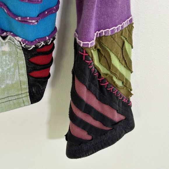 All That Jazz Women's Zip Front Hoodie Size XL Multicolored Boho Nepal Jacket - Picture 7 of 10